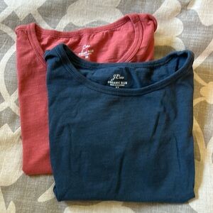 J crew slub cotton 90s crop